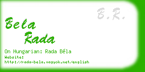 bela rada business card