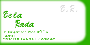 bela rada business card